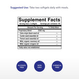 Physician's Strength gélules nigelle – capsules noires, usage quotidien suggéré avec repas