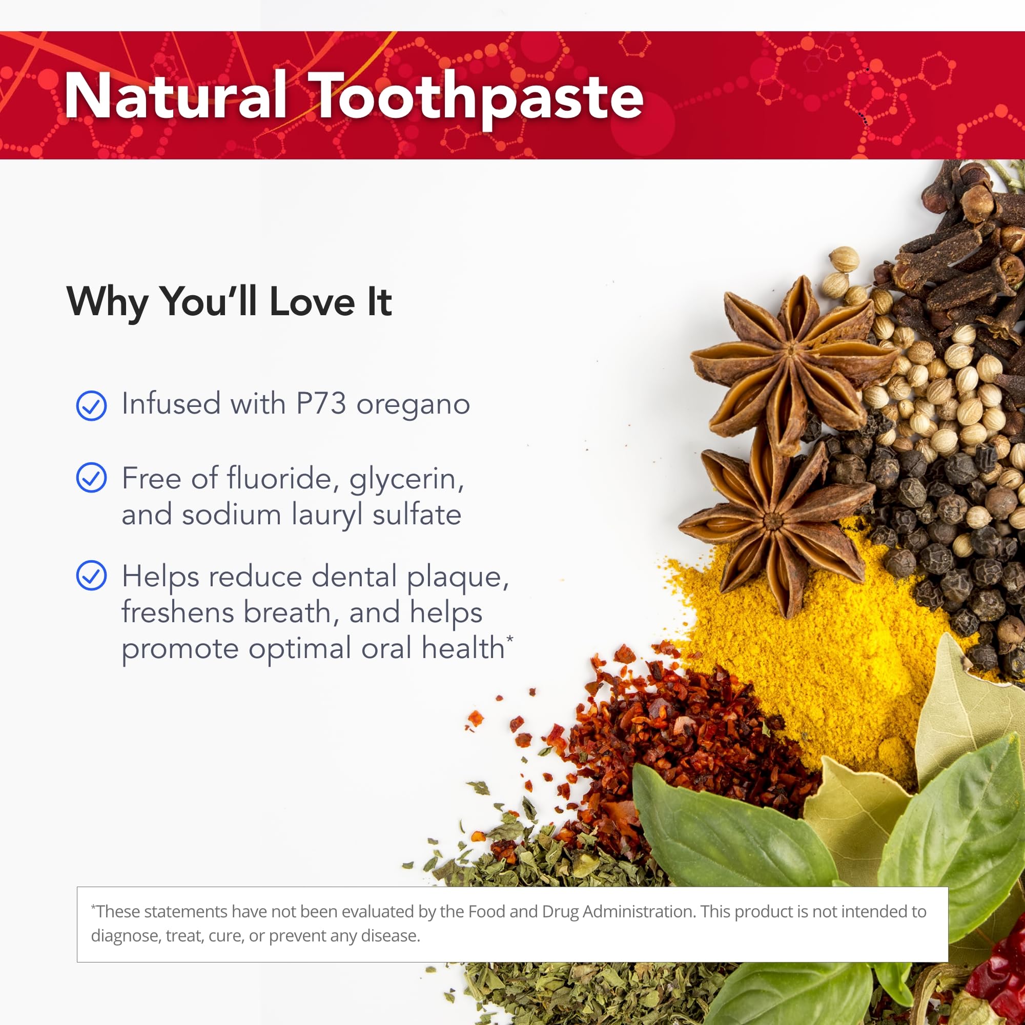 OregaSmile ingrédients naturels – soin quotidien dents et gencives