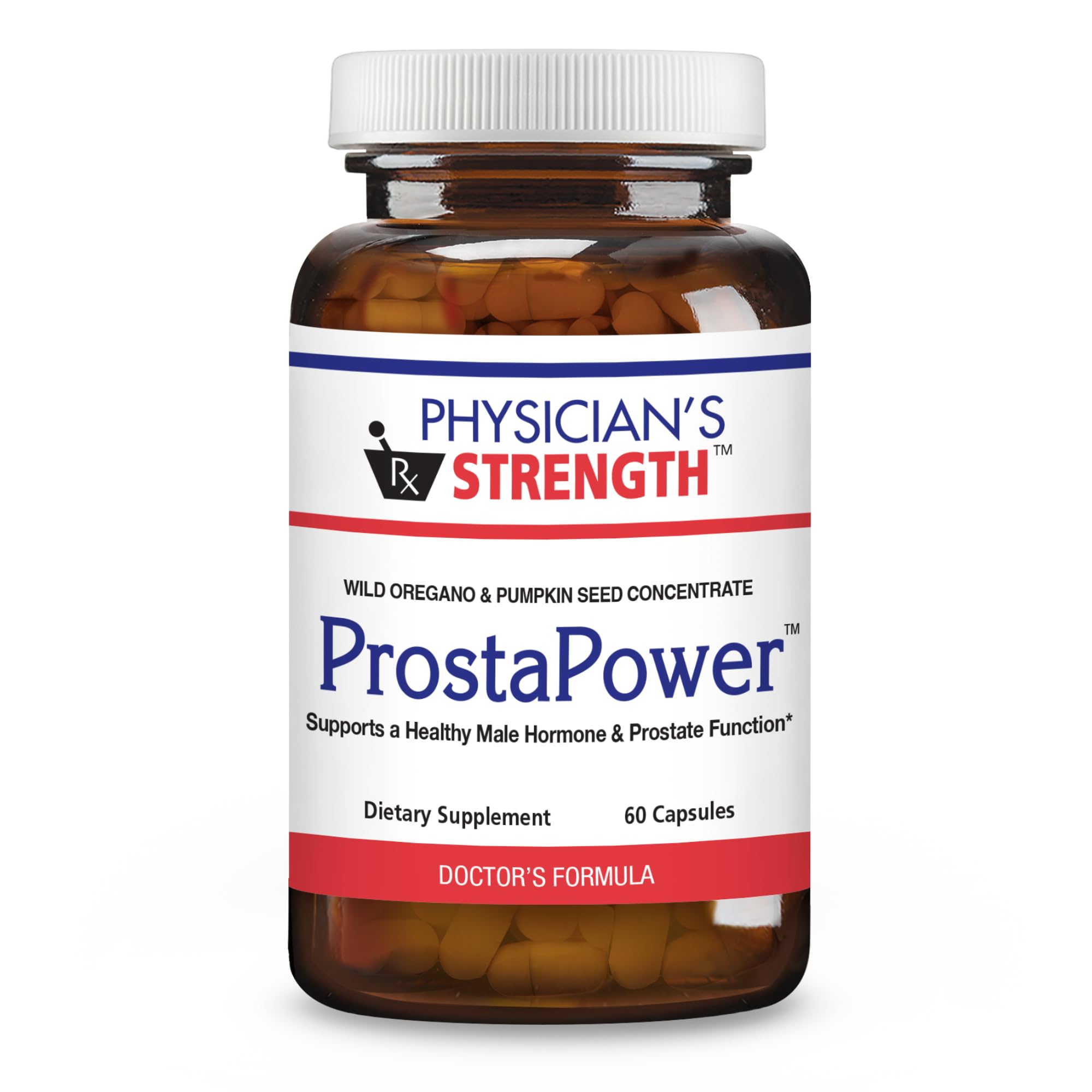 Physician's Strength ProstaPower: bouteille gélules, usage quotidien potentiel.