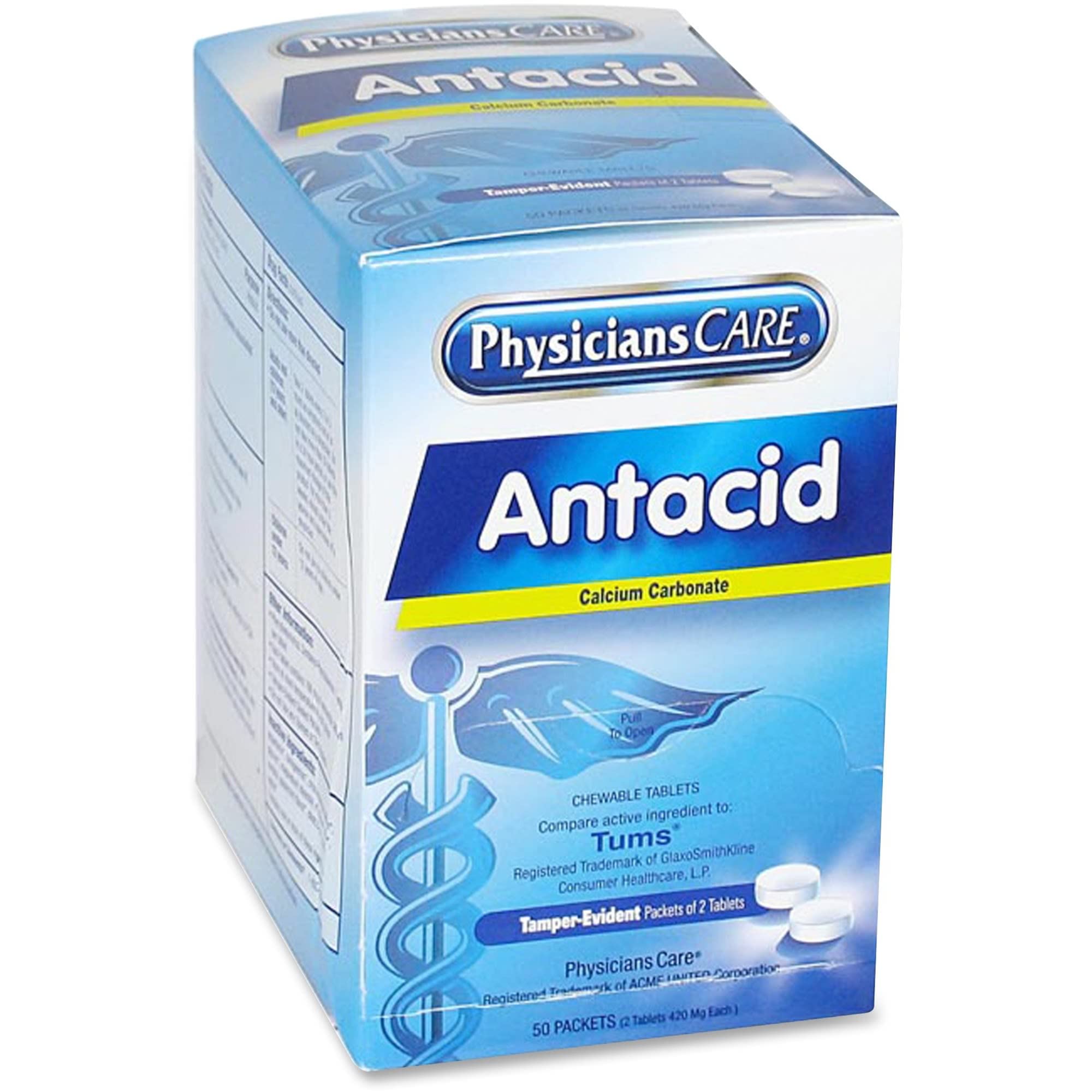 Utilisation rapide avec PhysiciansCare Antiacide après les repas ou au besoin.