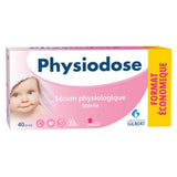 Physiodose Sérum Physiologique en boîte de 40 doses pour une utilisation pratique et sûre.
