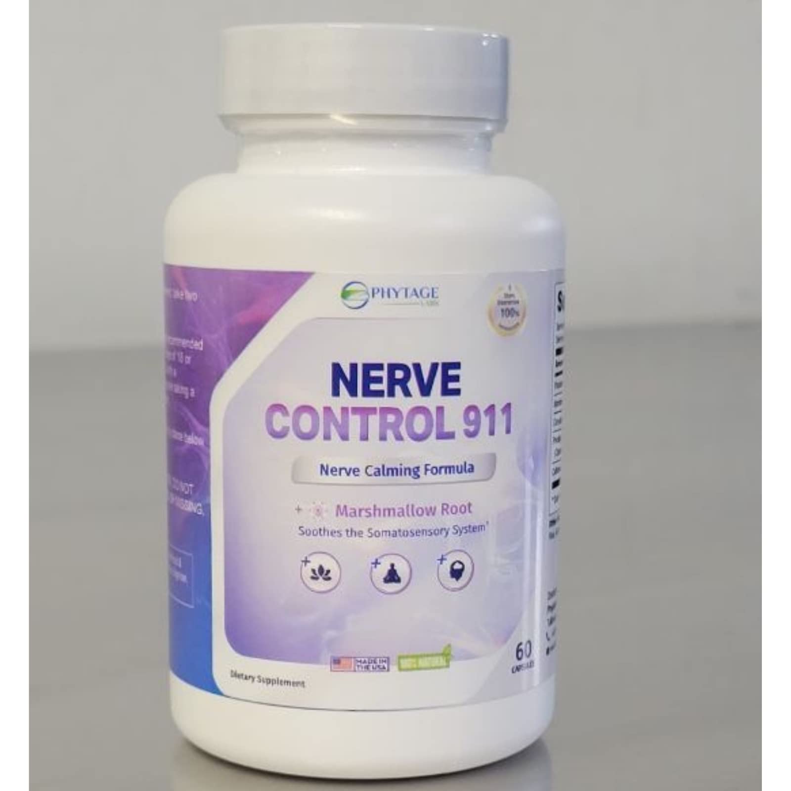 Phytage Labs Nerve Control 911 — routine bien etre avec plantes soigneusement selectionnees