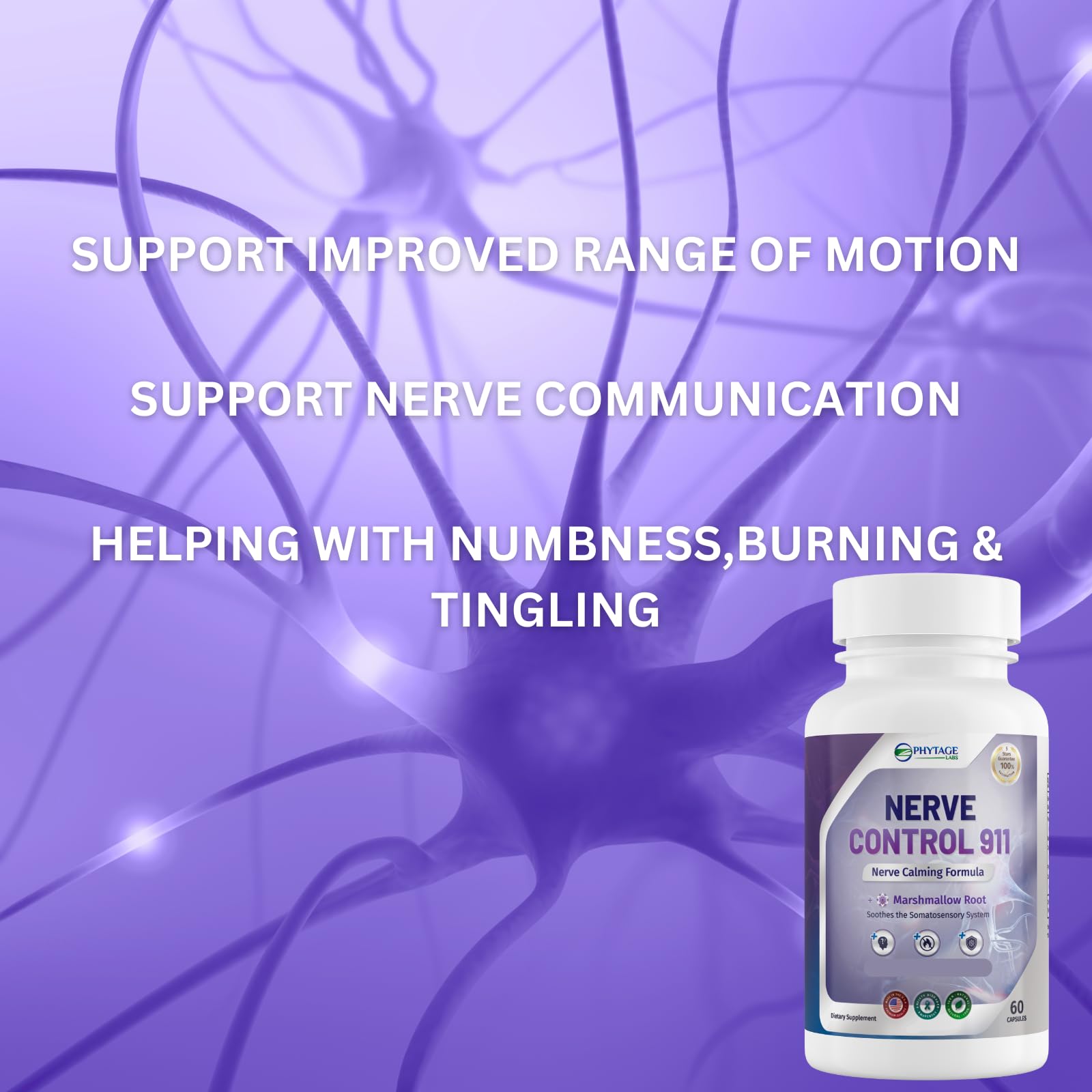 Phytage Labs Nerve Control 911 — fabrication americaine et gelules de qualite