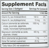 Étiquette indiquant 1000 mg pour Phyto-Therapy Calcium Magnesium.