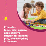 Gommes Phytoral ingrédients B6 et B12, nutriments utiles pour le développement cognitif.