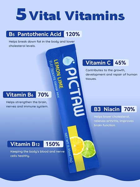 Pictaw Électrolytes Poudre Pamplemousse, stick-pack hydratation pratique après l’effort.