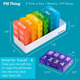 PILL THING carte d’alerte médicale incluse pour plus de sécurité.