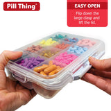 PILL THING carte médication incluse pour noter dosage et nom.