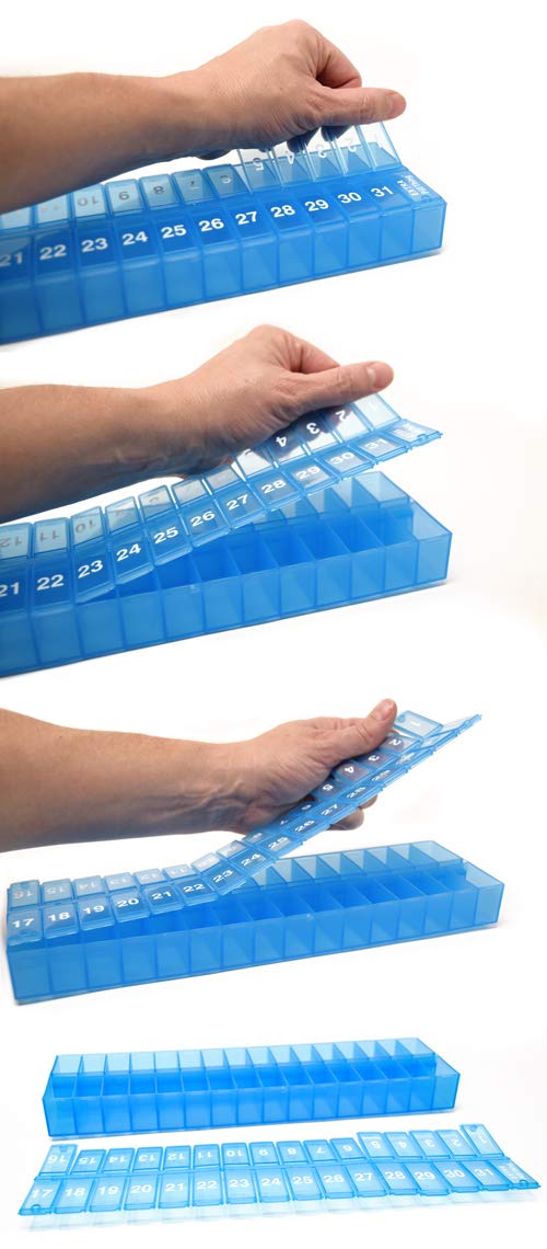 PILL THING compartiment extra pour pilules occasionnelles et en réserve.