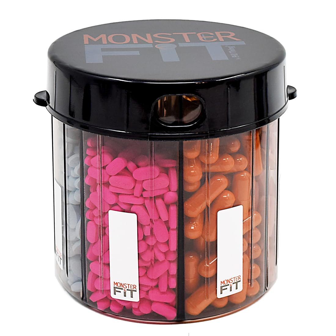 Pill Thing Distributeur XL sept sections: rangement clair et pratique pour pilules quotidiennes.