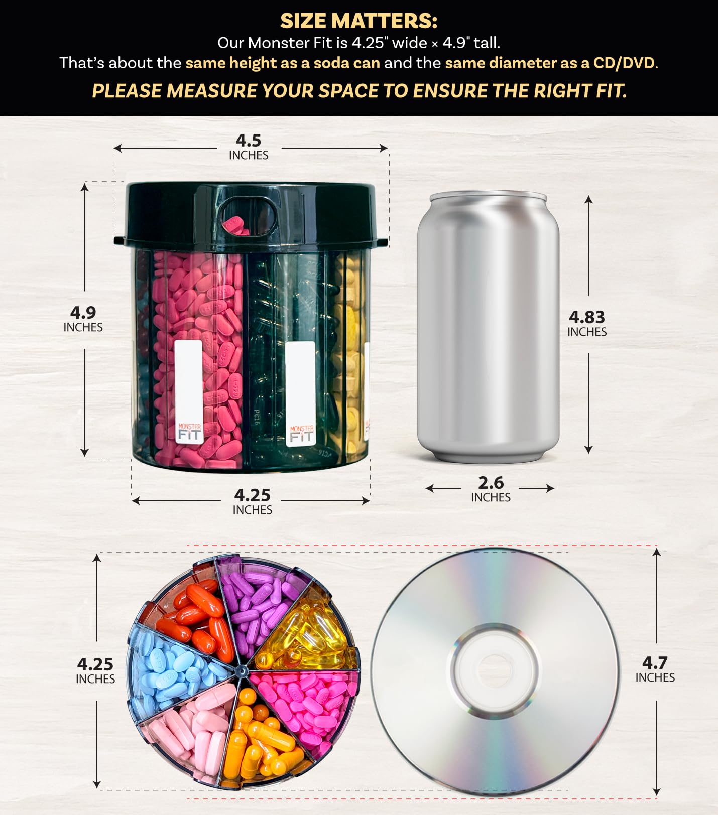 Pill Thing Etiquettes compartiments: personnalisation rapide pour type et dosage.