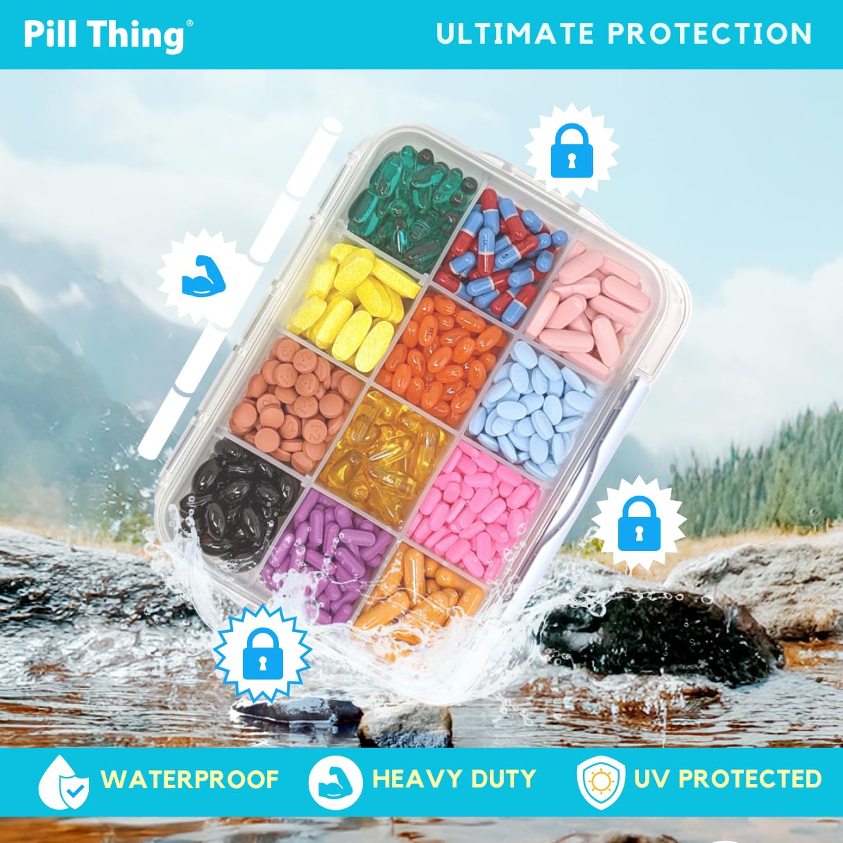 PILL THING joint silicone étanche protégeant les pilules.