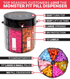 Pill Thing Materiau translucide: protege des lumiere et preserve les compléments.