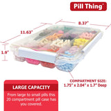 PILL THING ouverture facile grâce à des loquets ergonomiques.