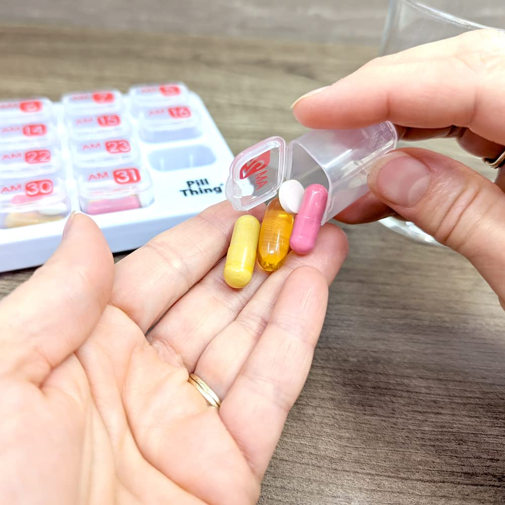 PILL THING système AM PM, numérotation journalière.