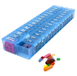 PILL THING XL planificateur pilules bleu, rangement clair et pratique.