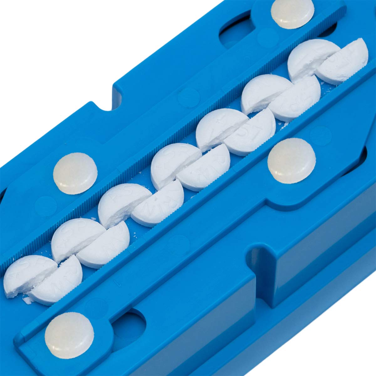 Pillcut taille-pilules de 4 mm à 19 mm, adaptable.