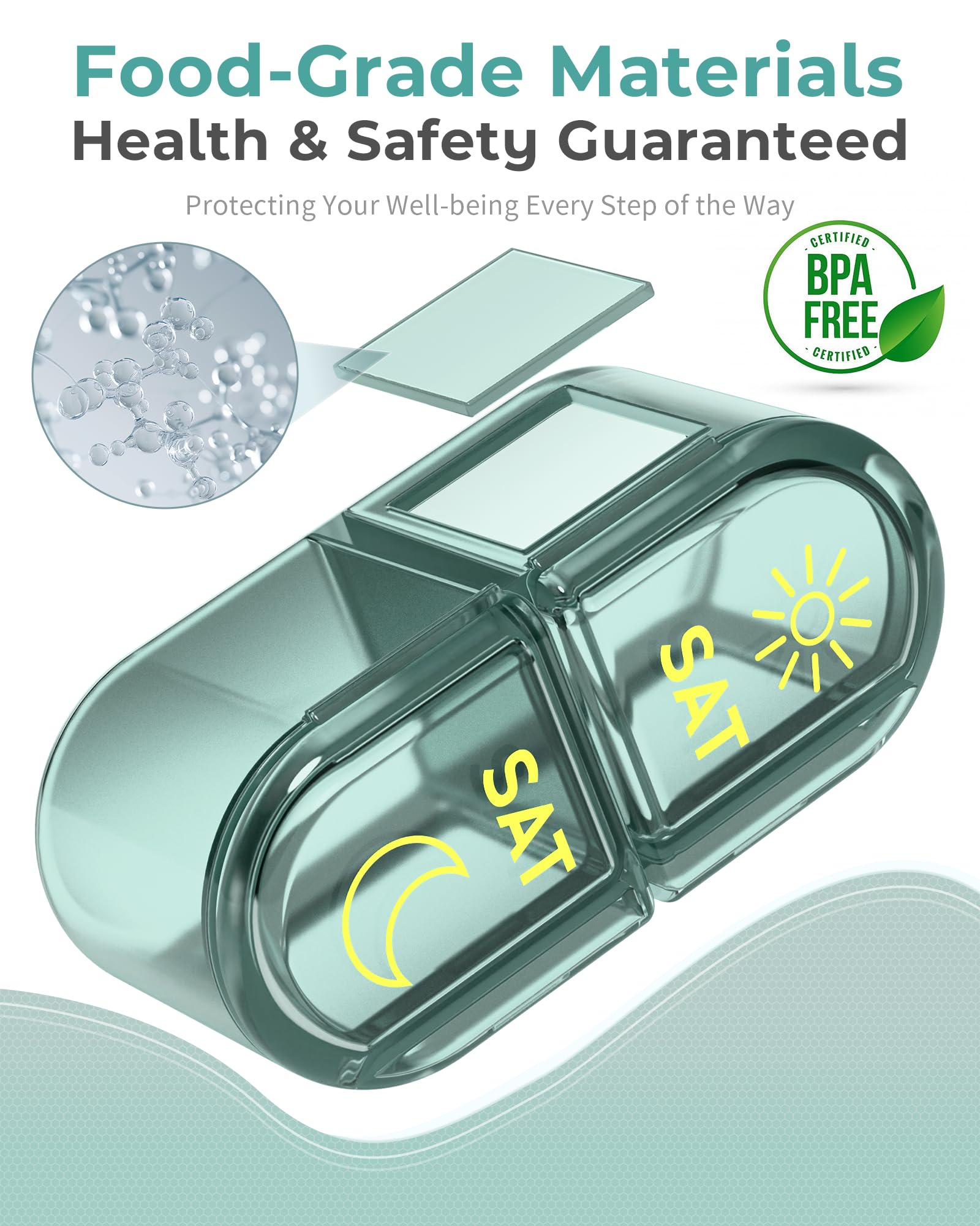 Pillex FERMETURE durable et double protection pour proteger les pilules.