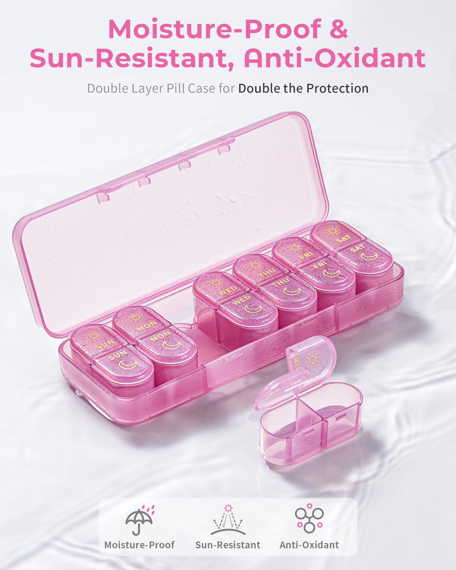 Pillex fermeture durable et charnières renforcées, fiabilité en déplacement.