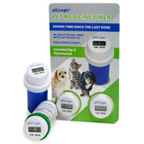 PILLOGIC Minuteur médicament attaché au bouchon de prescription pour suivre les doses de votre animal.