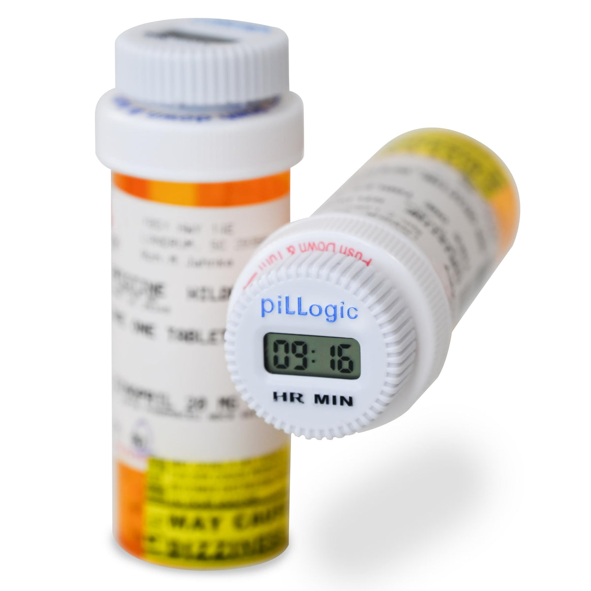 PILLOGIC minuterie médicament sur capuchon, visuel clair pour suivre la dernière dose.
