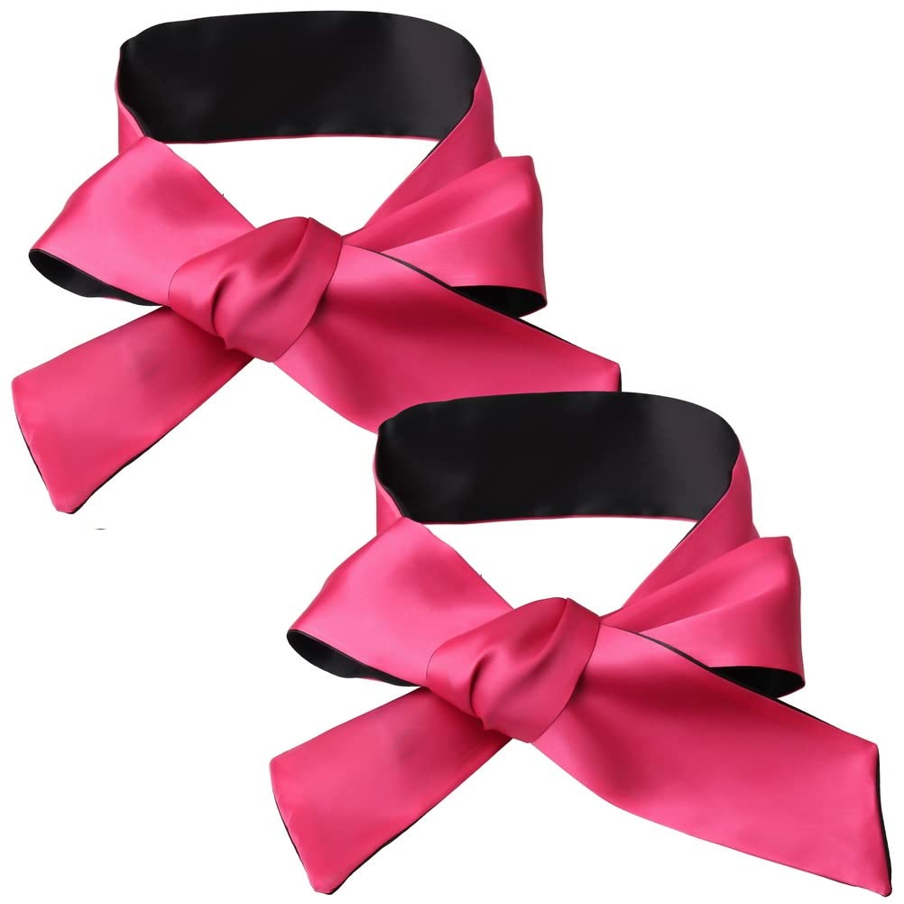 Pimoys masque yeux satin noir, blocage lumière pour sommeil plus profond