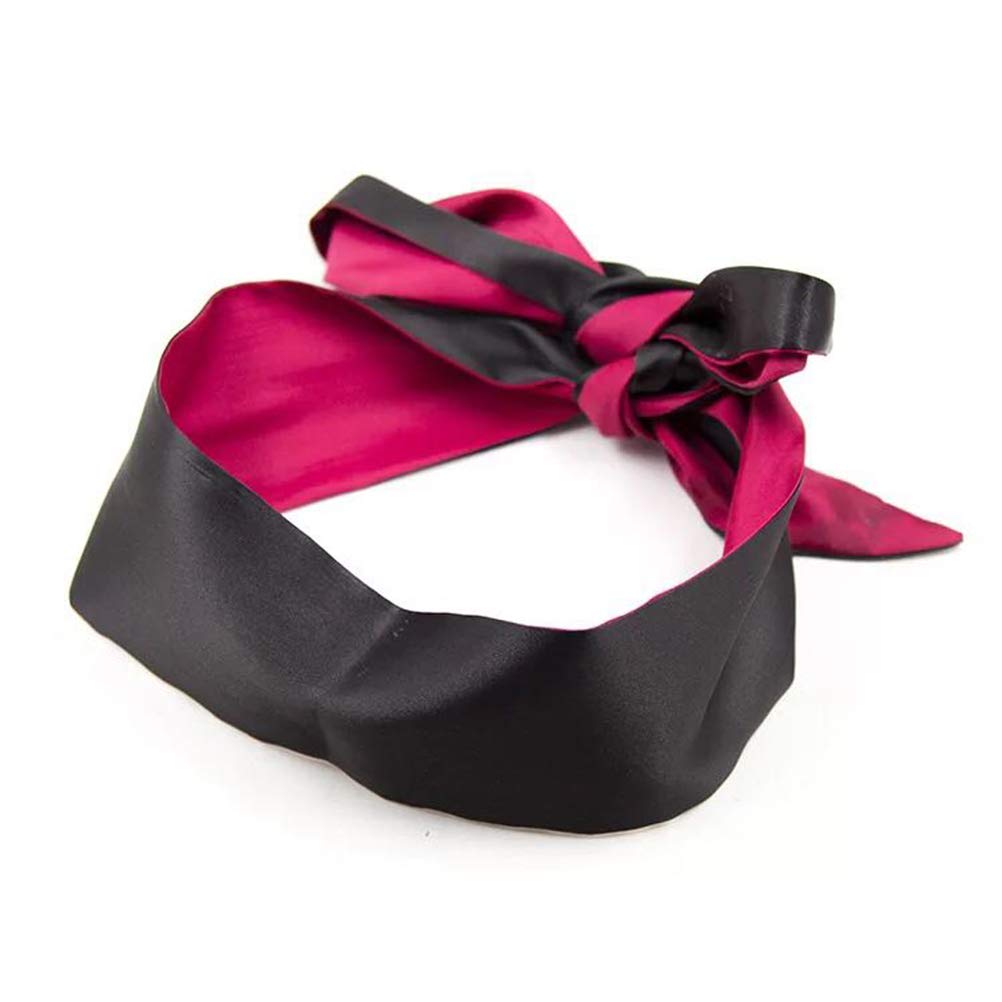 Pimoys masque yeux satin rouge, douceur luxueuse pour détente en voyage
