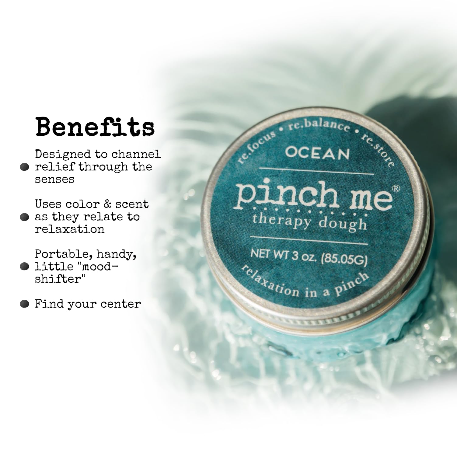 Pinch Me Therapy Dough – emballage pratique et élégant.