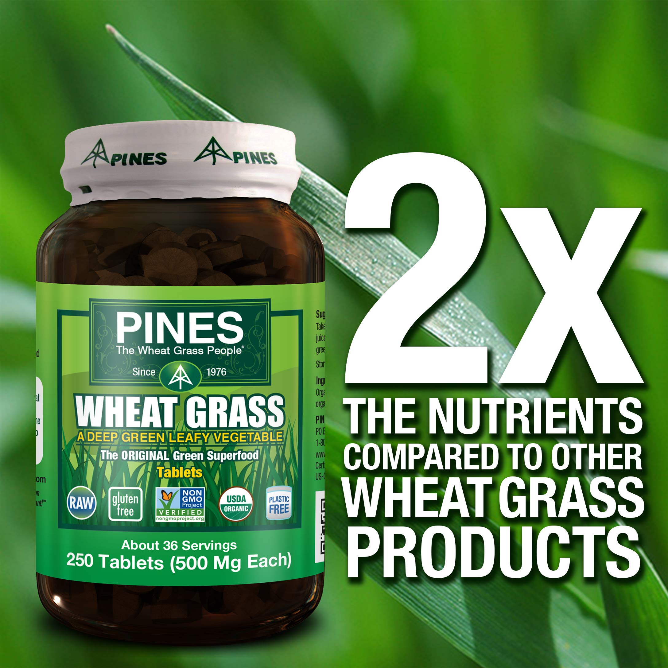 Emballage PINES bio organique, respectant les standards USDA.