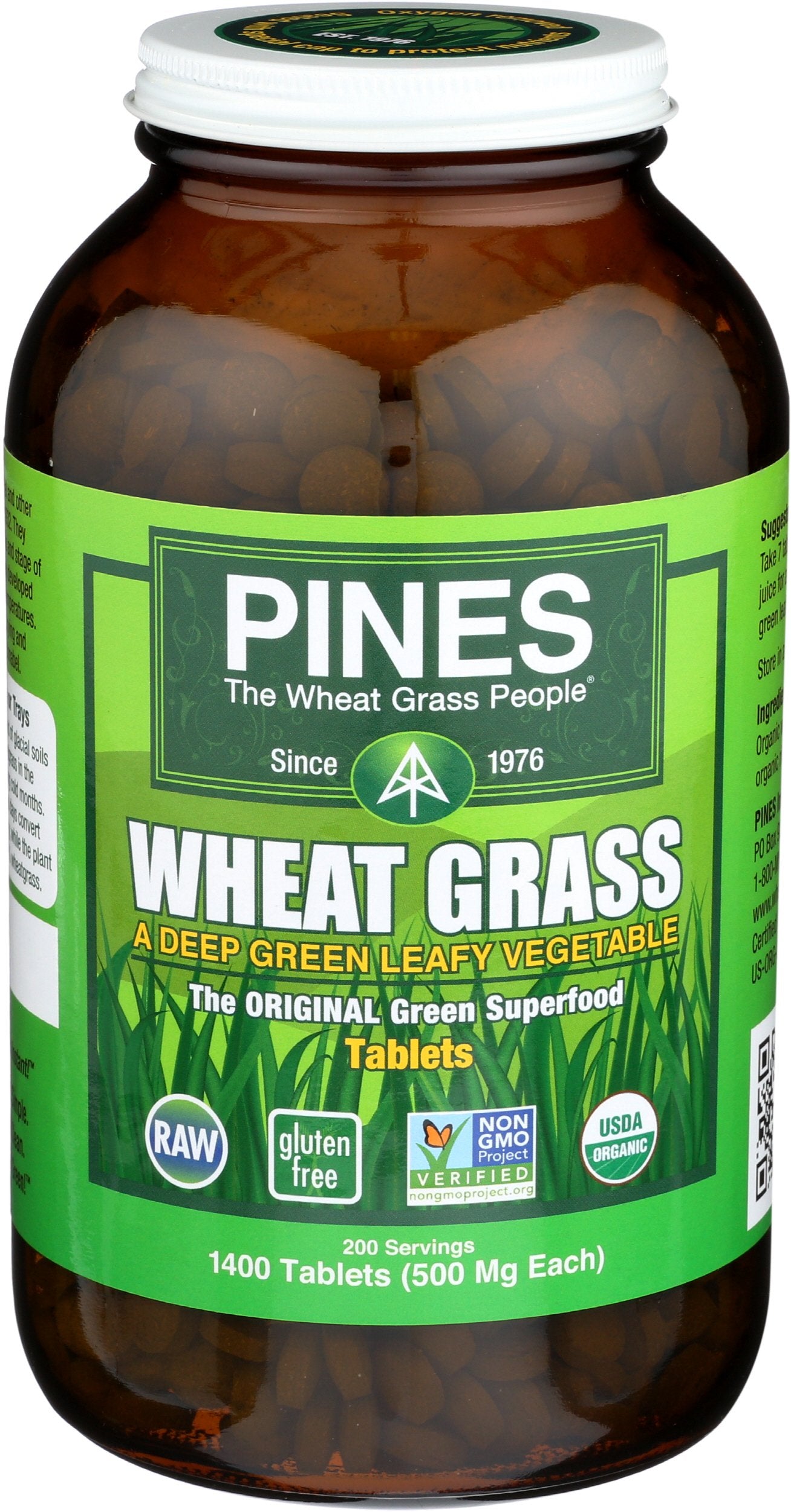 Pines Germe de Blé Biologique – boîte de comprimés pour usage quotidien.