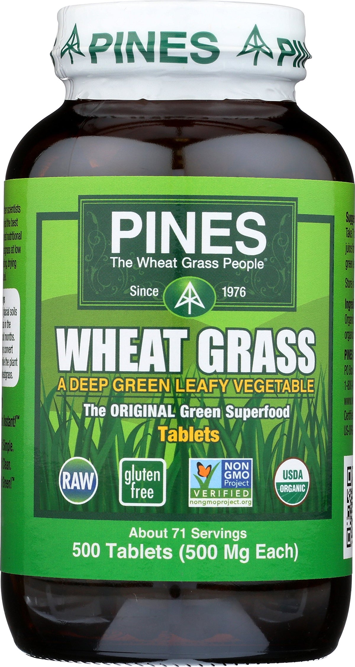 Pines tablettes herbe de blé bio, apport pratique de légumes verts