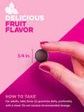 PINK Prenatal Gummies emballage sans OGM et sans gluten.