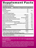 PINK Prenatal Gummies gros plan sur les bonbons: saveur fruits et texture agréable.