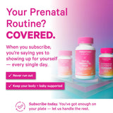 Pink Stork Choline – Capsule prise quotidienne dans le cadre du rituel prénatal.