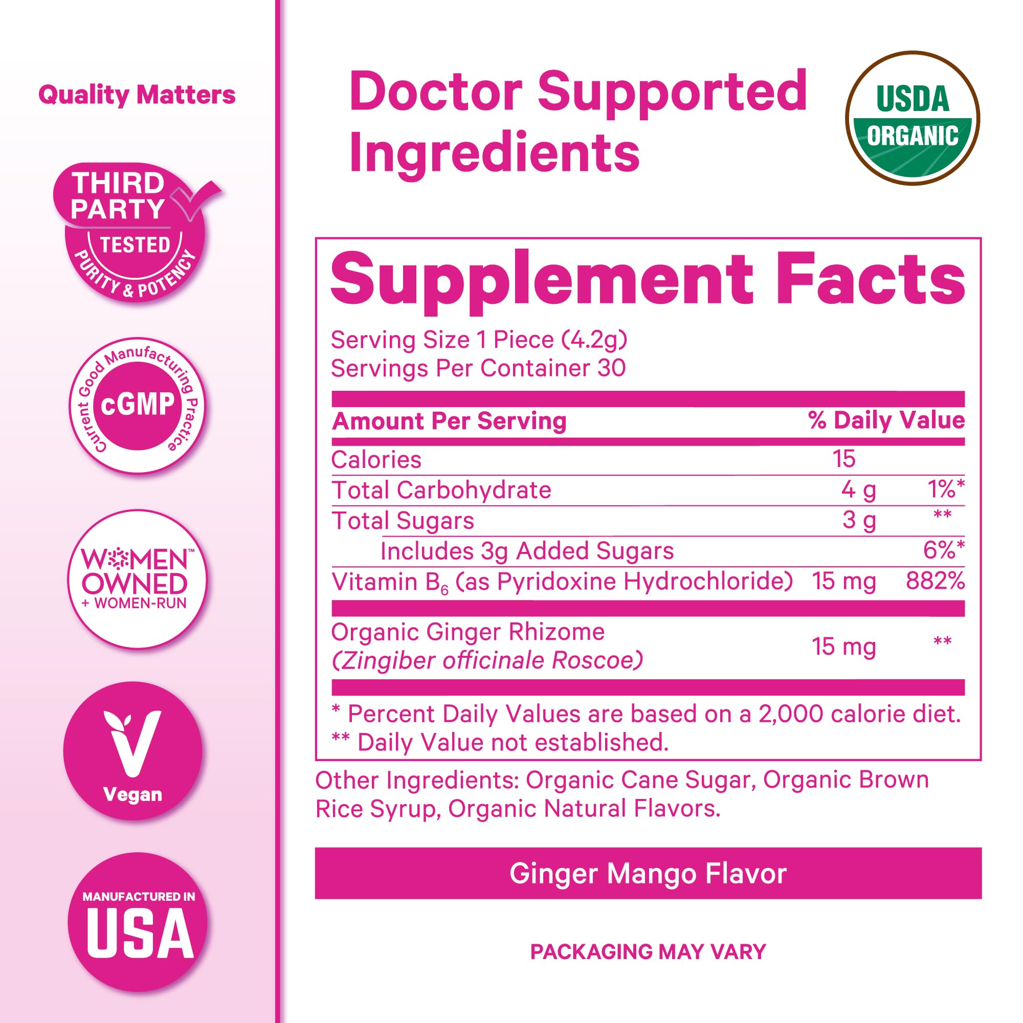 Pink Stork – soutien digestif potentiel grâce à la vitamine B6