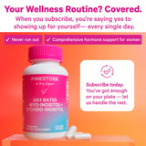 Formulation 40:1 Pink Stork adaptée au soutien hormonal féminin.