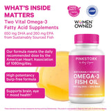 Pink Stork Omega 3 – Gélules sans arrière-goût et agréable.