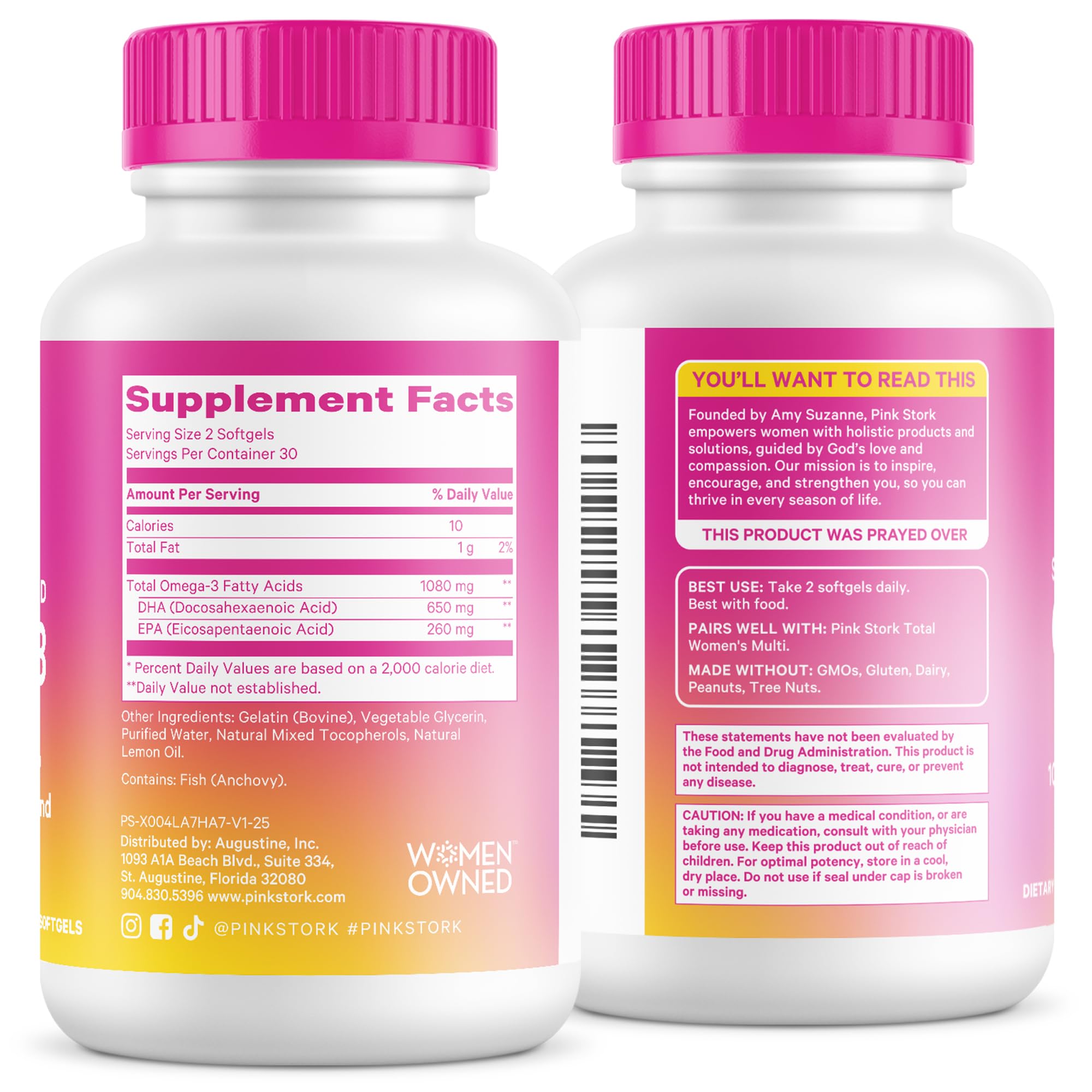 Pink Stork Omega 3 – Utilisation quotidienne dans le cadre d’un rituel.