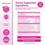 Pink Stork Postpartum DHA et lin: oméga-3 essentiels pour le rythme.