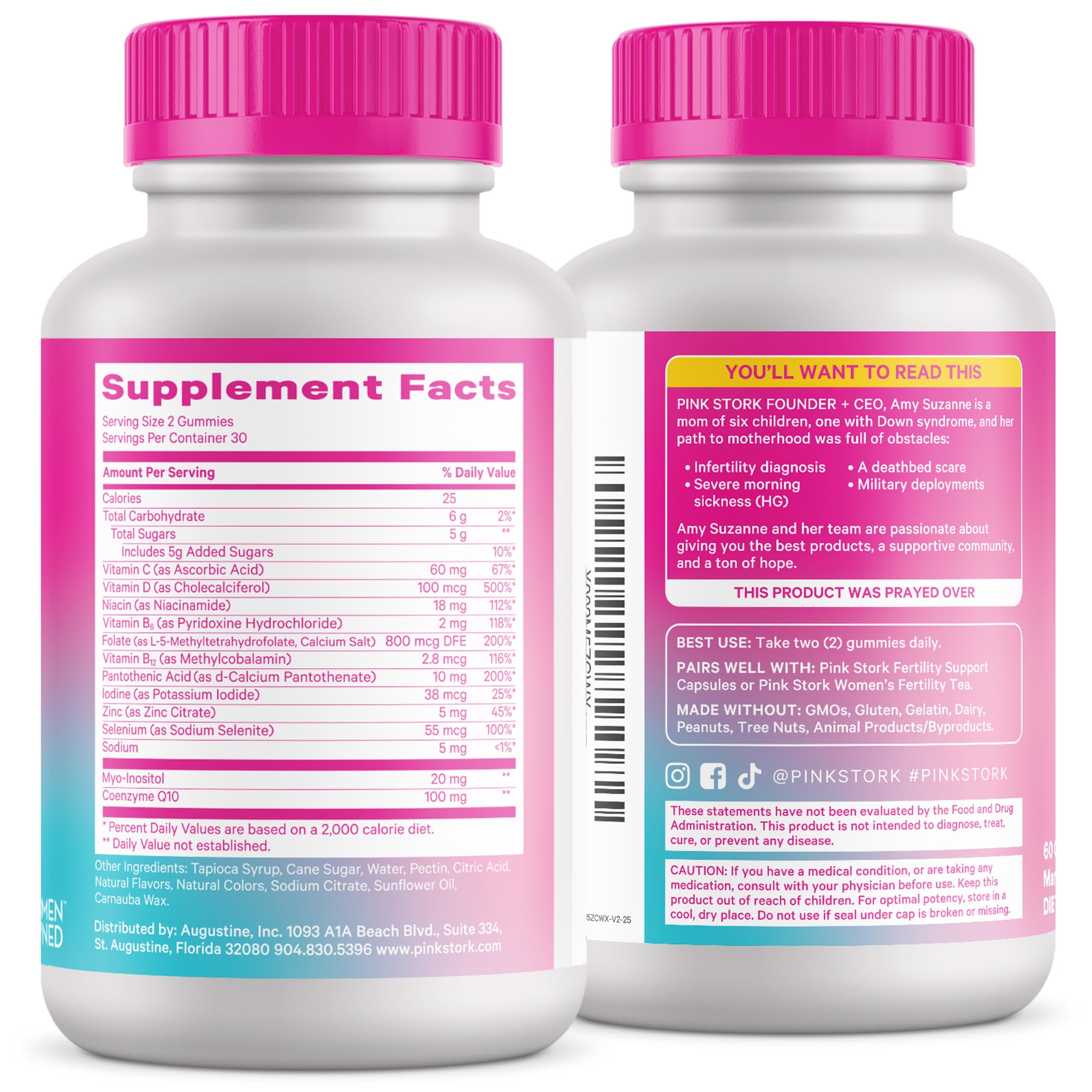 Gommes Pink Stork Premium Fertilité certifiées par des tiers et testées de manière indépendante.