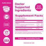 Pink Stork Fer Prénatal capsules avec vitamine C pour absorption améliorée.