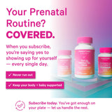 Vitamine B6 et probiotiques Pink Stork pour vitalité prénatale.
