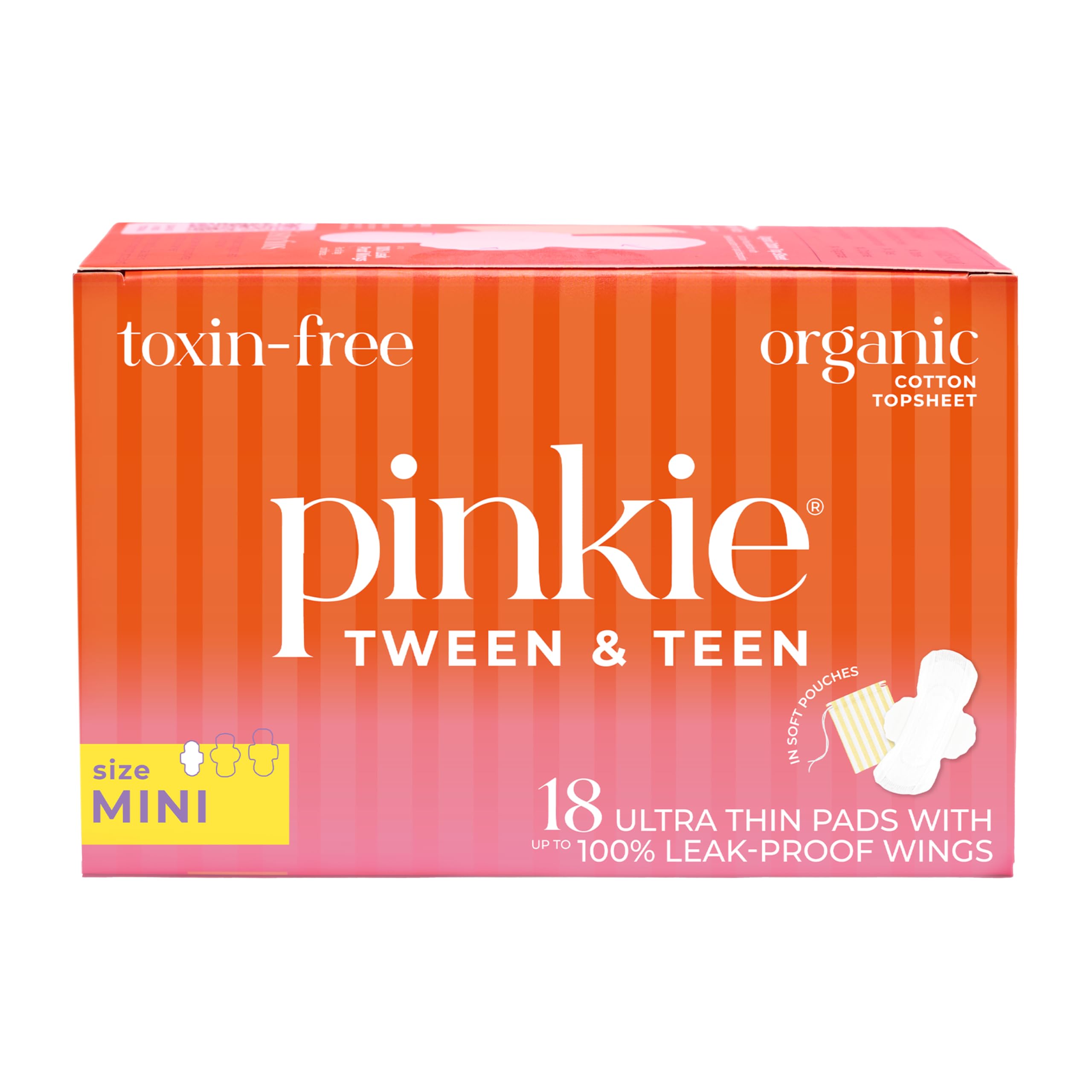 Boîte Pinkie Mini de protège-slips adaptés aux petites culottes.