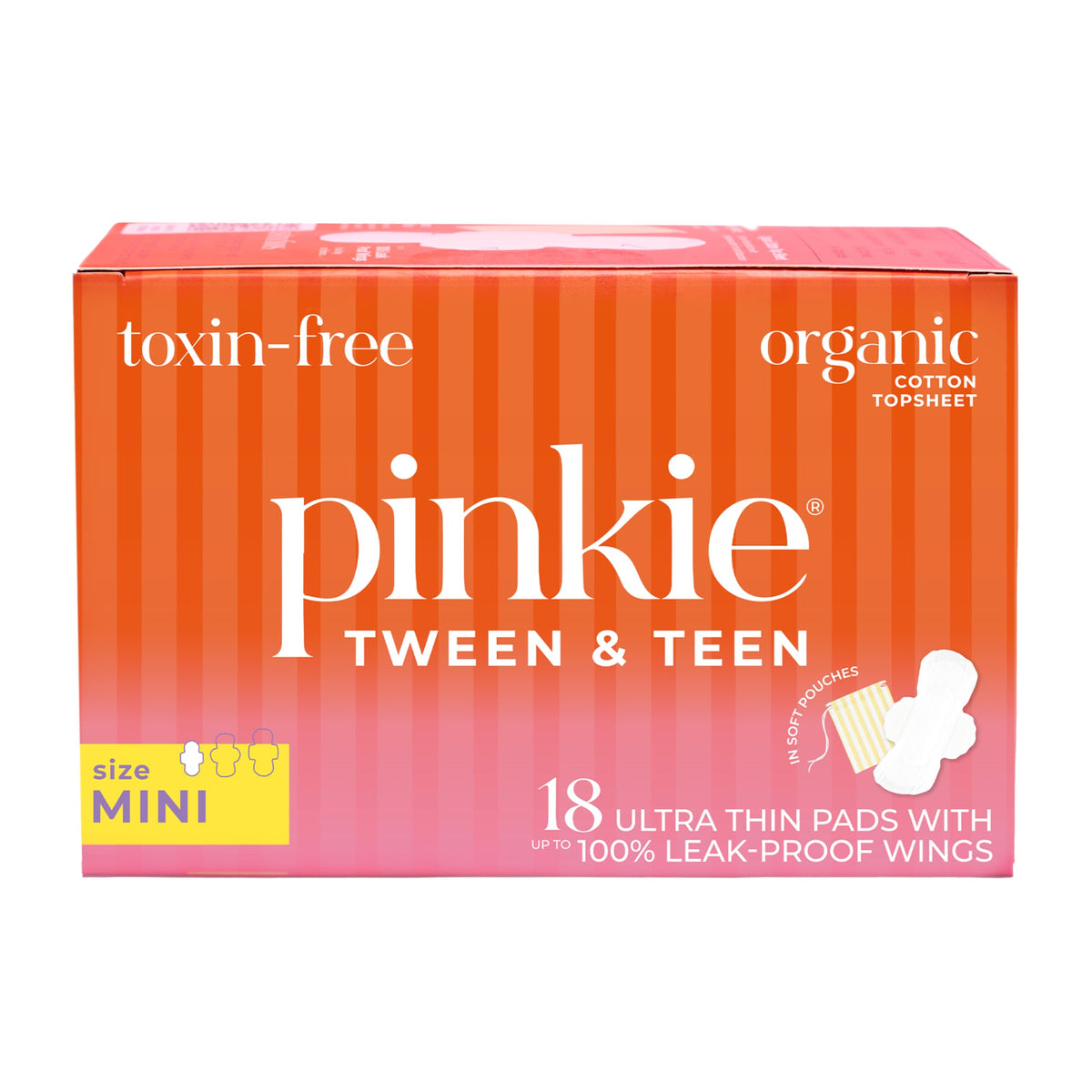Boîte Pinkie Mini de protège-slips adaptés aux petites culottes.