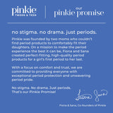 Pinkie Period Starter Pads sans colorant et sans parfum pour peau sensible