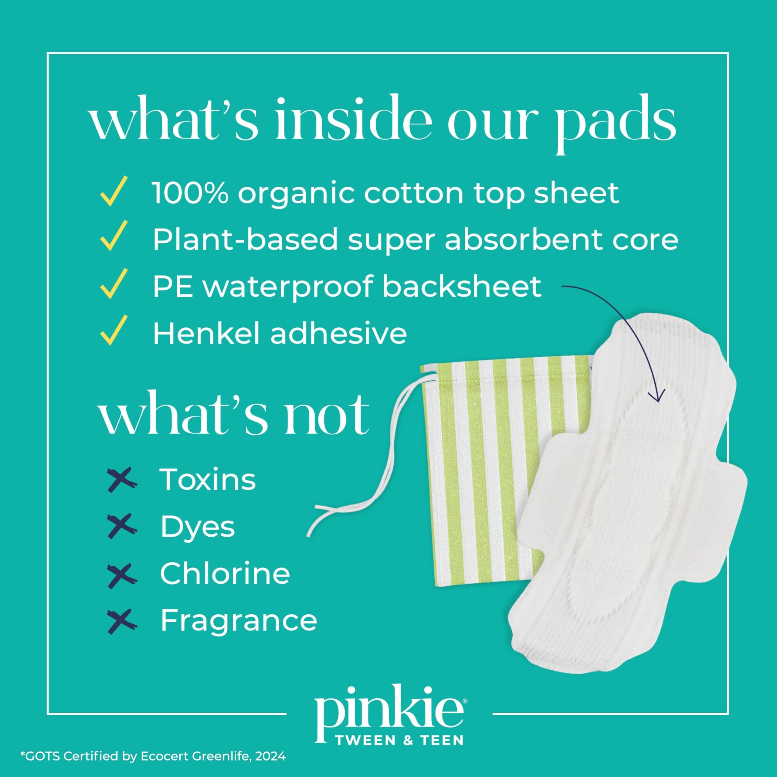Tampon ultra-fin Pinkie offrant une protection discrète.