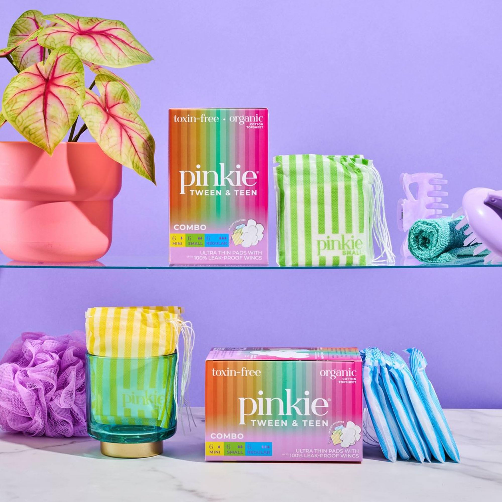 Pinkie dessus coton biologique doux, pour peau sensible et confort durable.