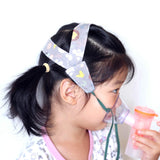 pinklilycare Attache-tête nébuliseur enfant stabilise le masque pour des traitements plus paisibles.