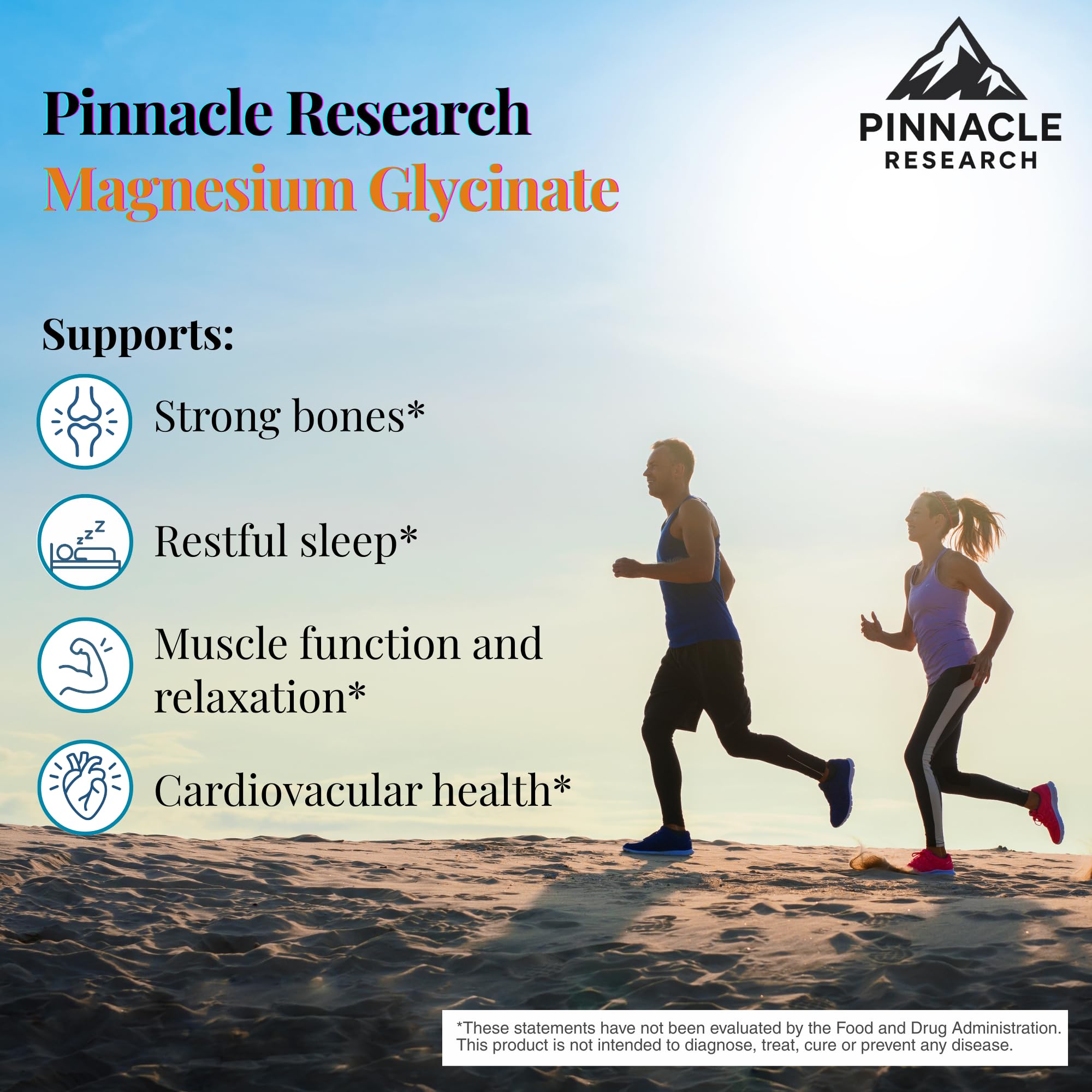 Pinnacle Research Magnésium Glycinate - Absorption élevée: efficacité digestive douce