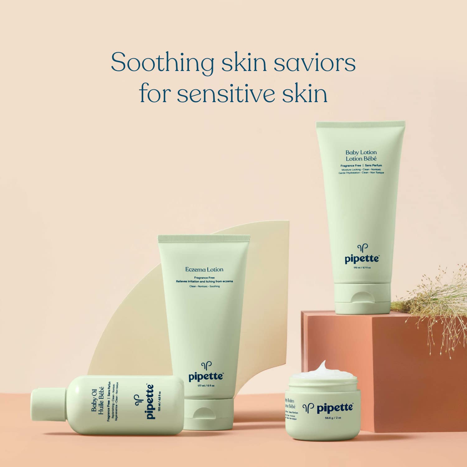 Lotion Eczéma Pipette - Ingrédients clés : céramides et squalane pour protéger la barrière.